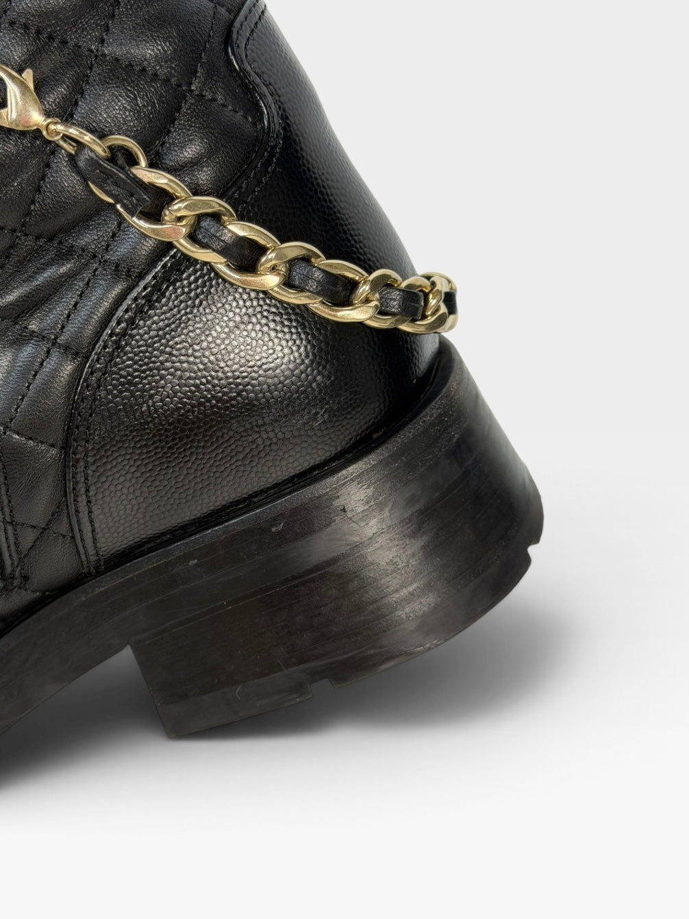 Chanel Biker Boots (Size 40.5 /UK 7.5) 100% authentic and preloved in excellent condition