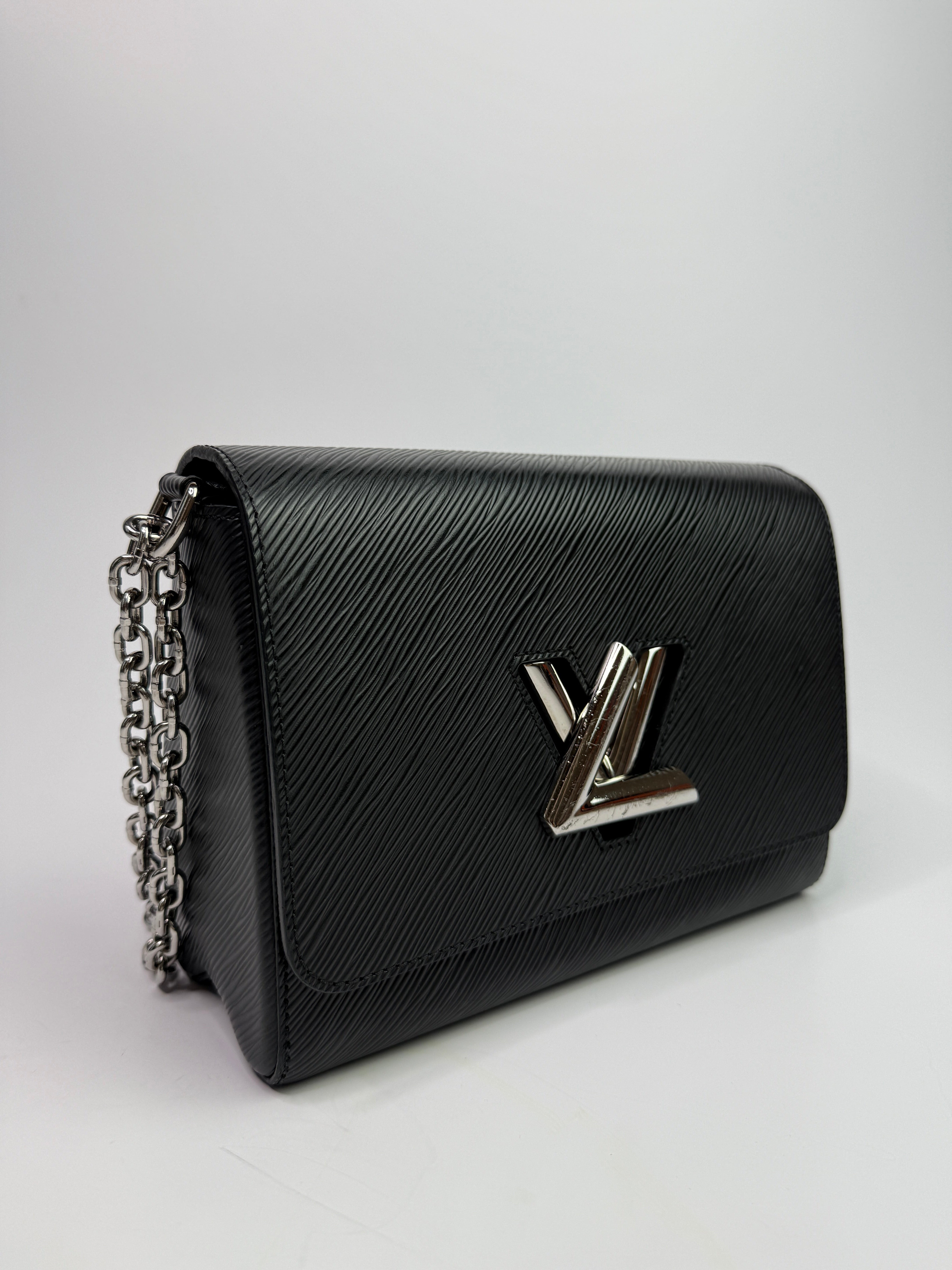 Louis Vuitton Black Epi Leather Twist MM Shoulder Bag