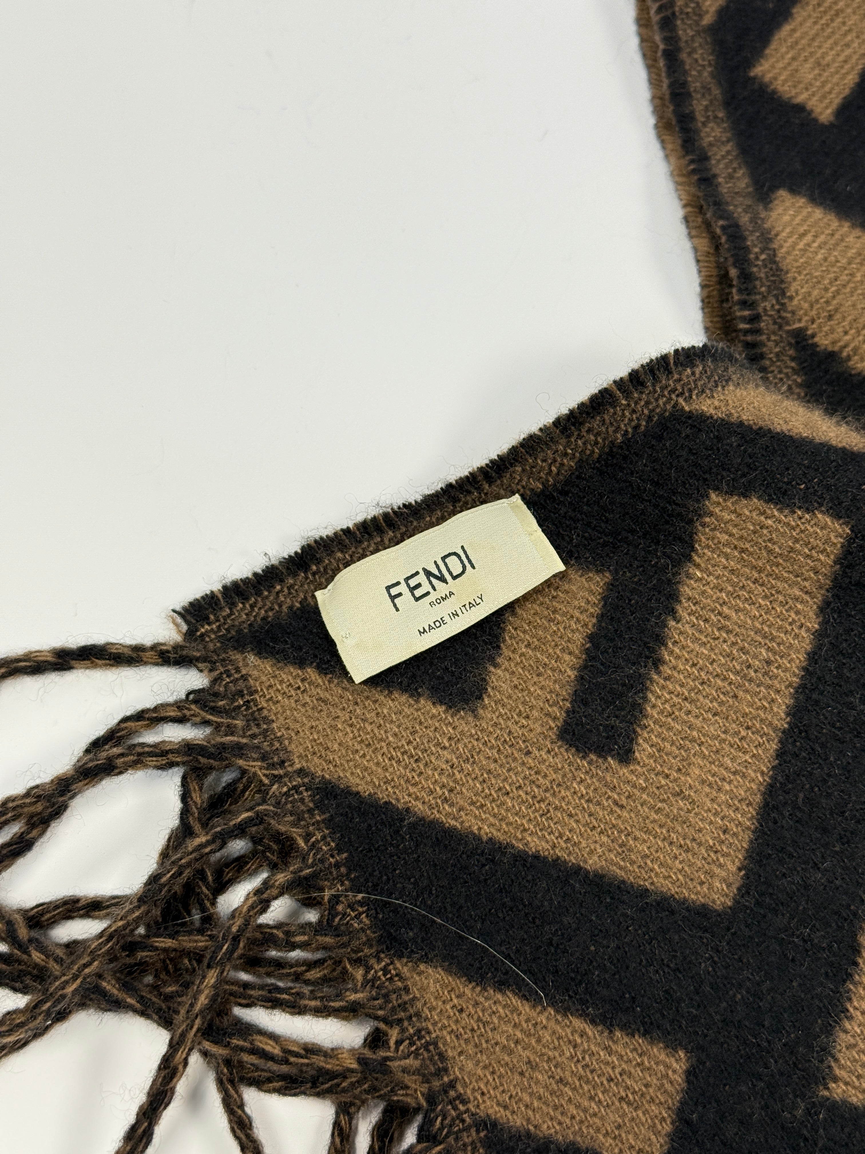 Fendi FF Brown/Black Scarf