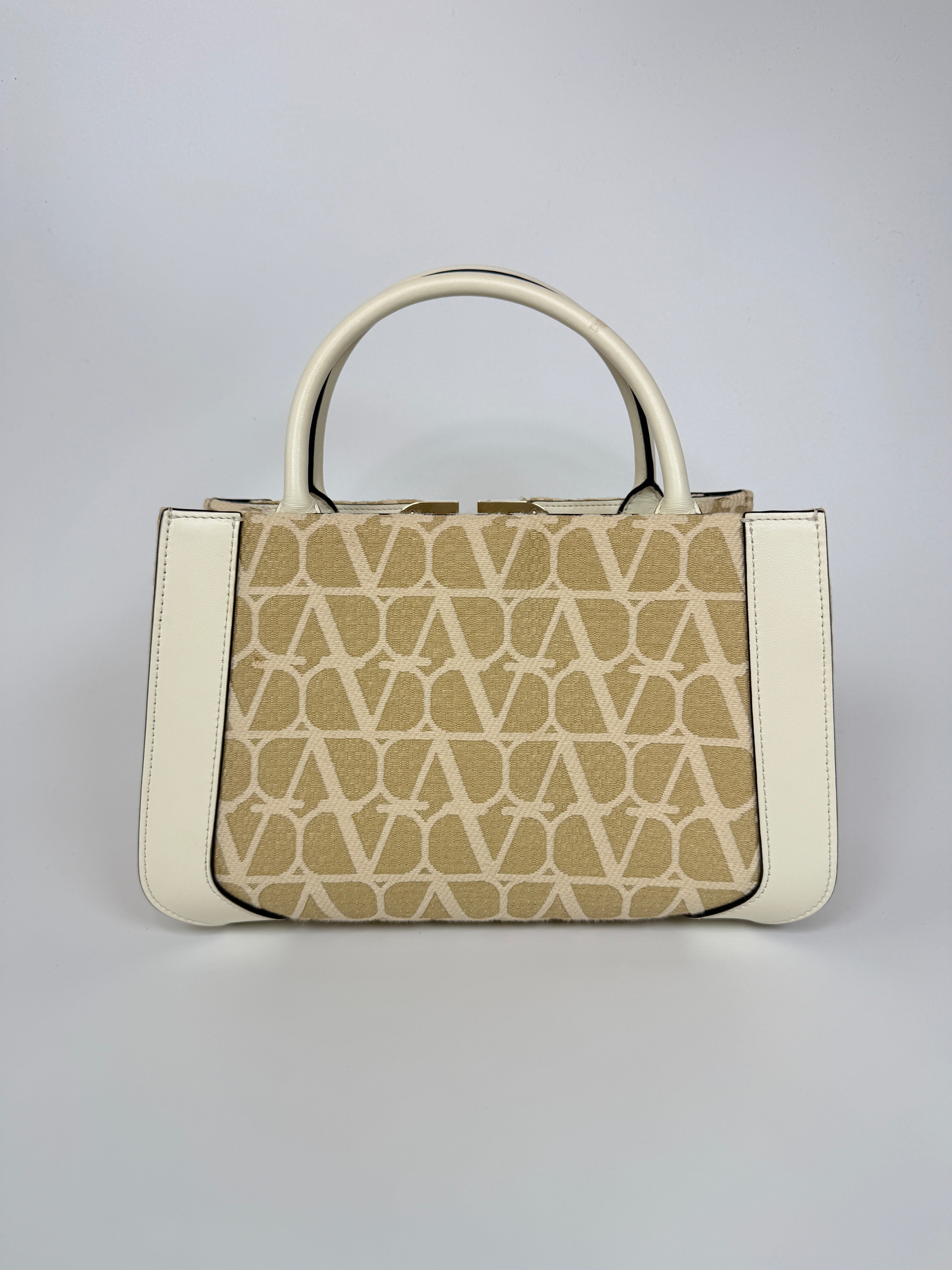 Authentic and preloved Authentic and preloved Valentino Garavani Canvas Beige Tote. 100% Authenticity guarantee