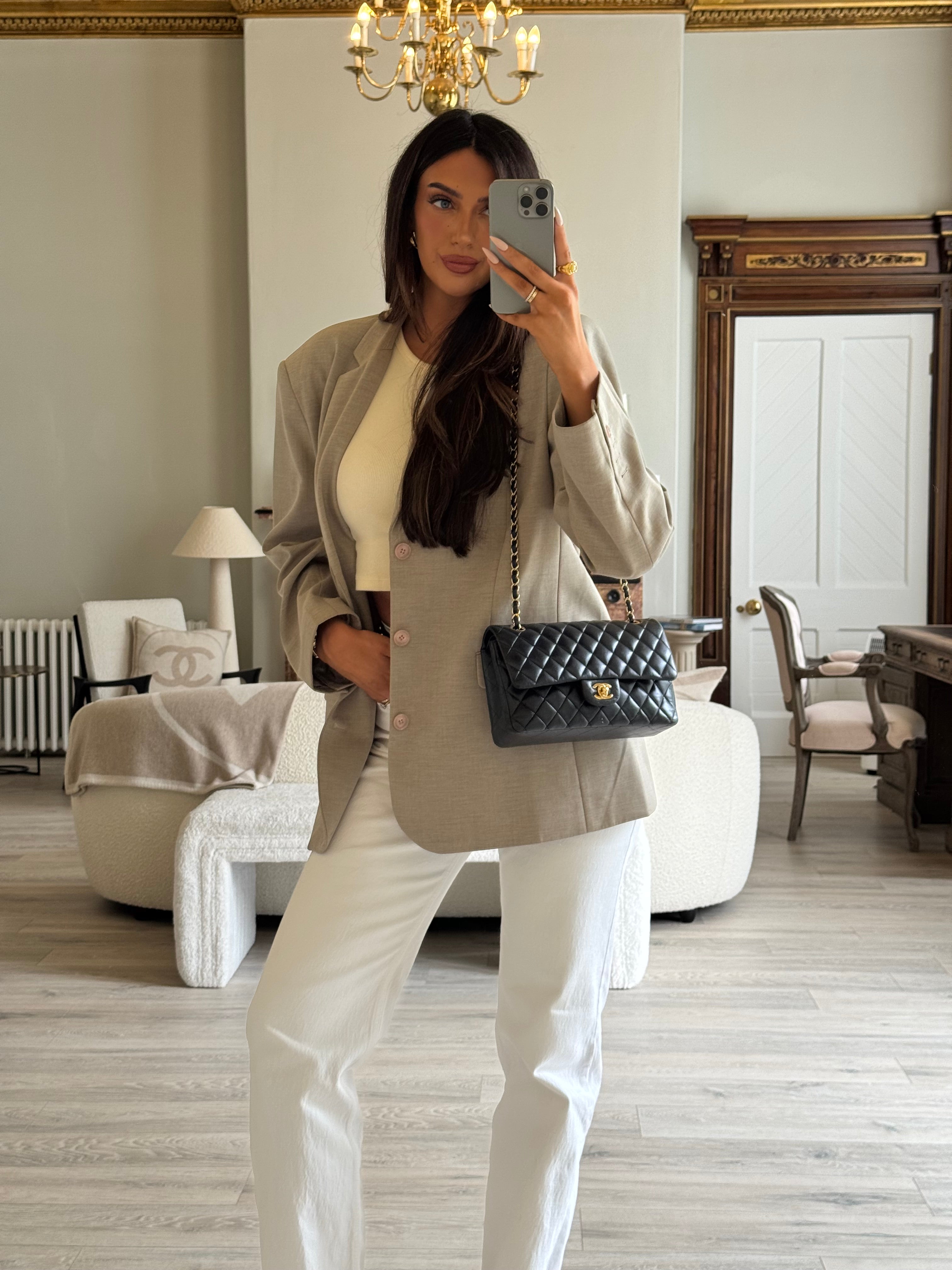 Chanel Medium Classic Double Flap Black Lambskin With Gold Hardware
Pre Loved & Authentic