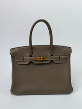 Hermès Birkin 30 In Etoupe Togo Leather With GHW