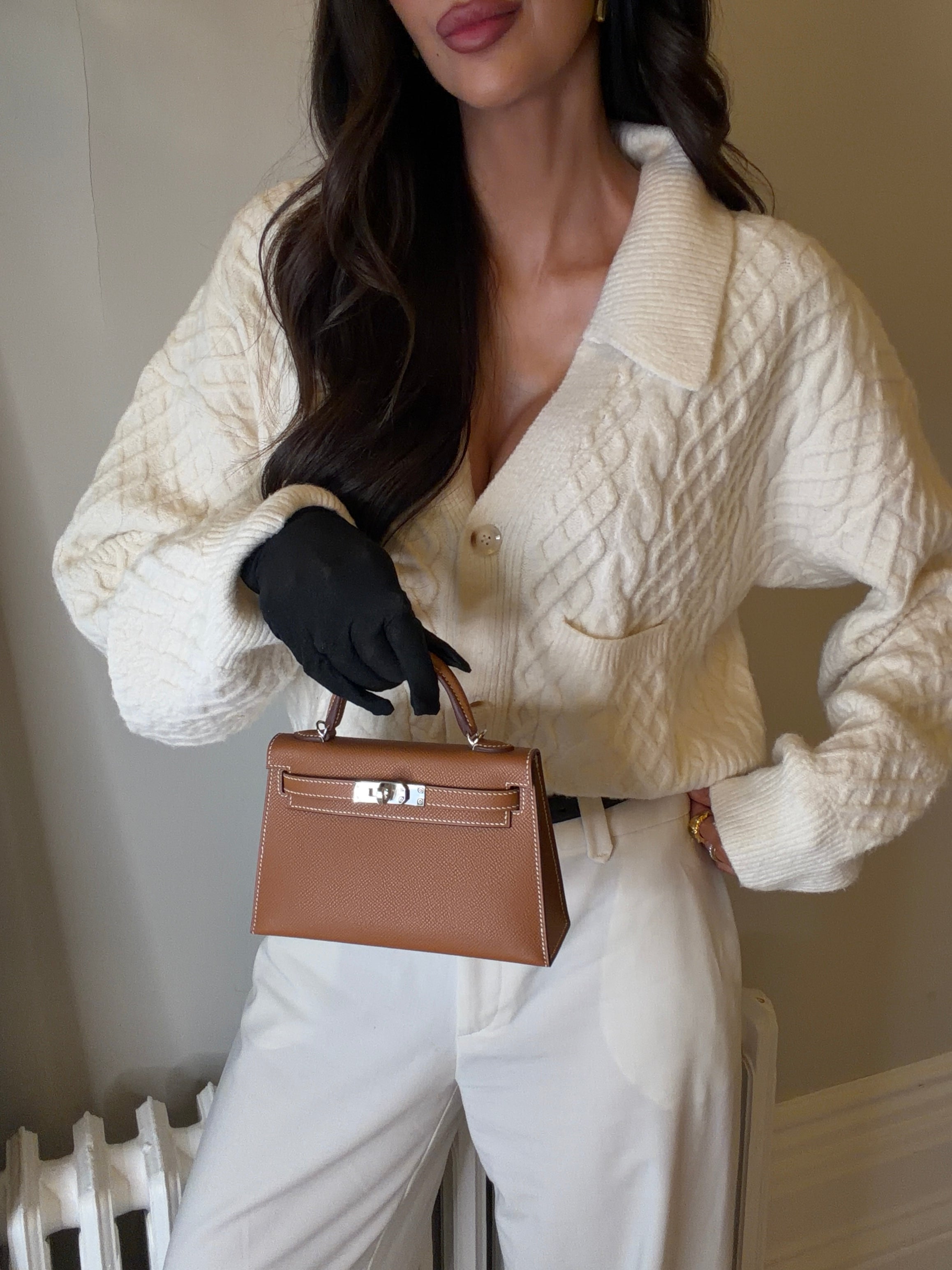 Hermès Mini Kelly Sellier In Gold Epsom Leather With Palladium Hardware New and unused Authentic and preloved