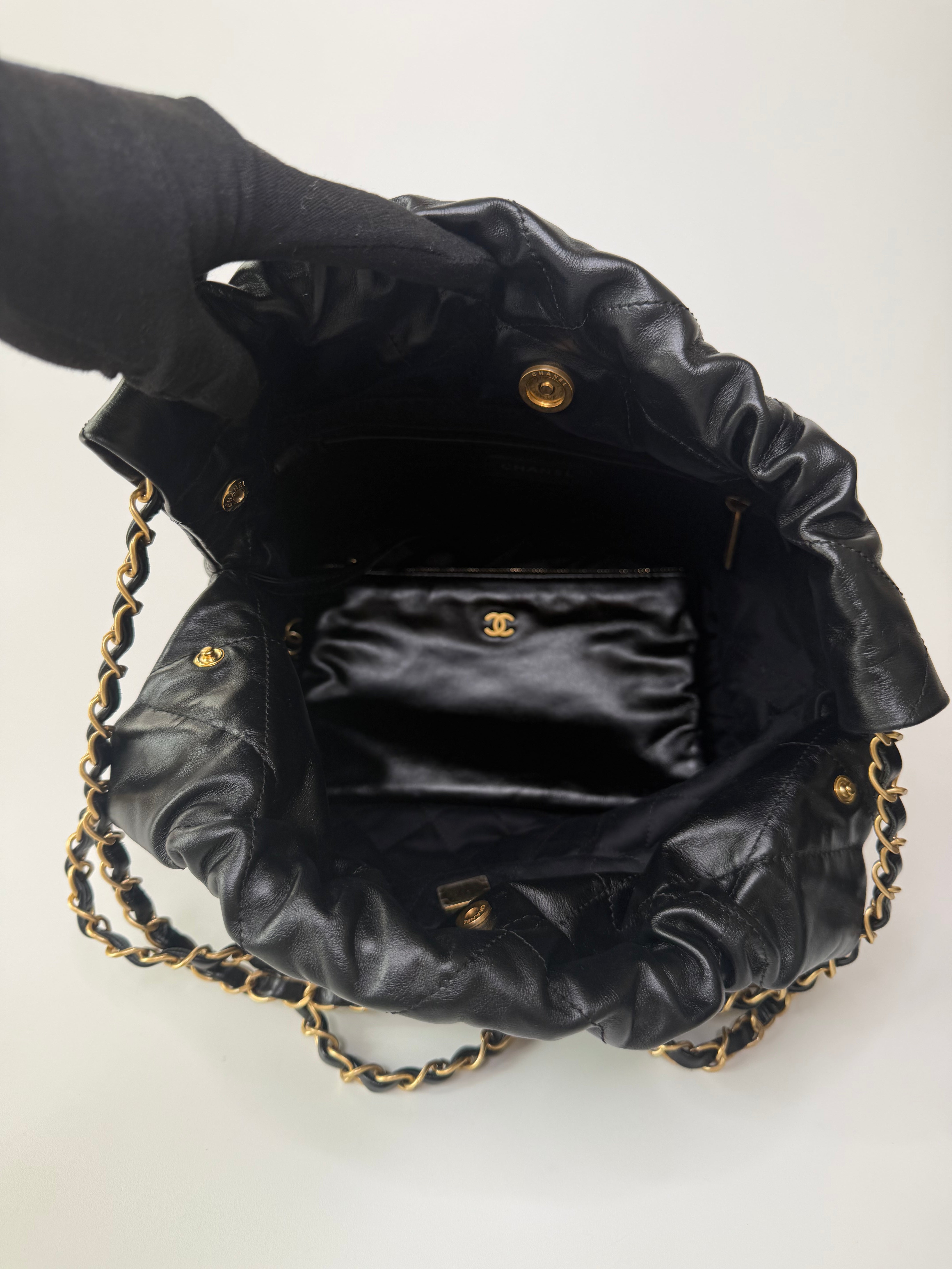 Leather With Aged Gold Hardware in excellent condition 100% authentic and preloved