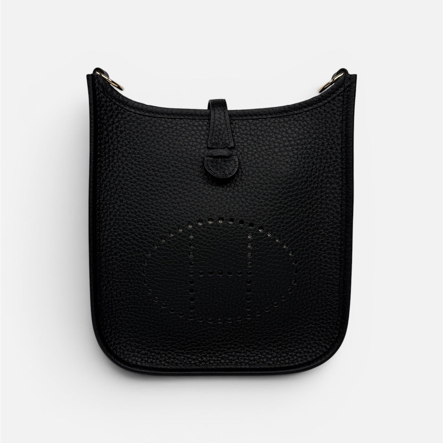 Hermès Evelyne TPM Black Clemence Leather Gold Hardware