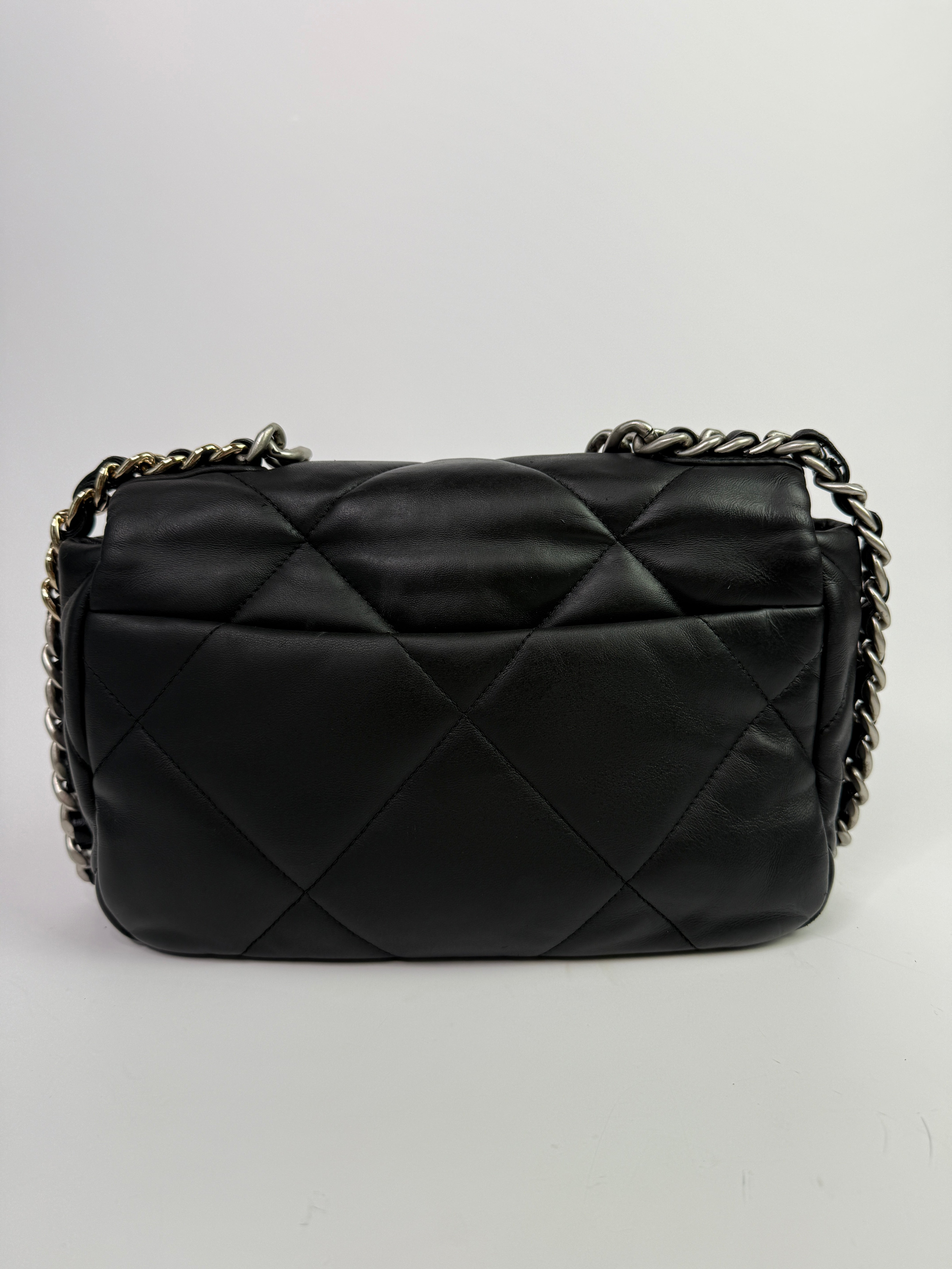 Chanel 19 Small In Black Lambskin Leather
Pre Loved & Authentic