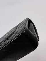 Chanel Medium Classic Double Flap Black Lambskin Leather With SHW