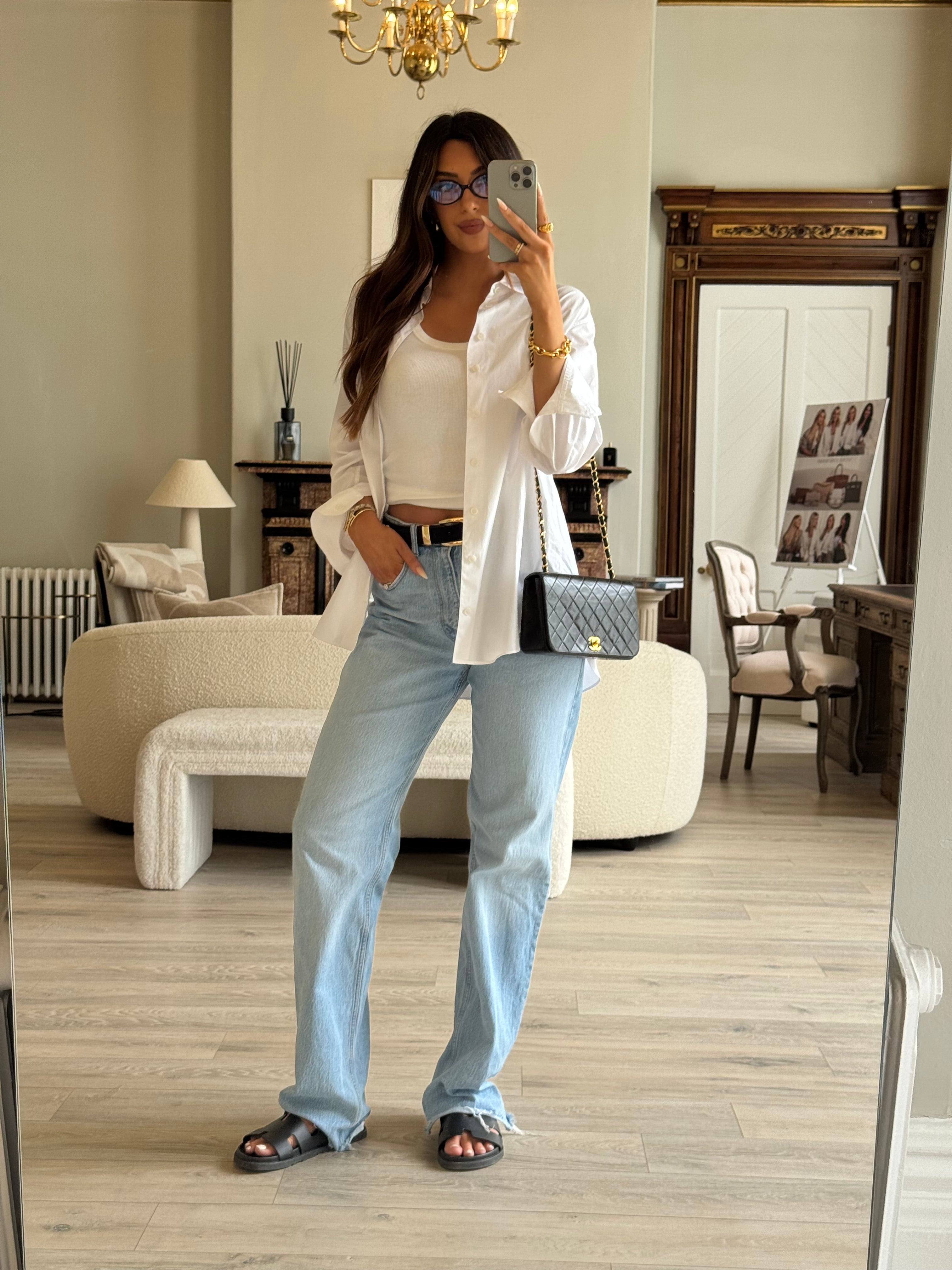 Chanel Vintage Black Lambskin Flap Bag