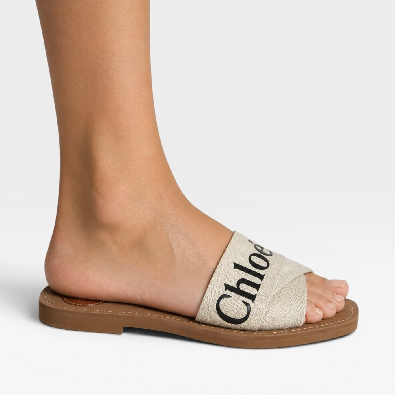Chloe Woody Flat Mule (Size 37/UK4)