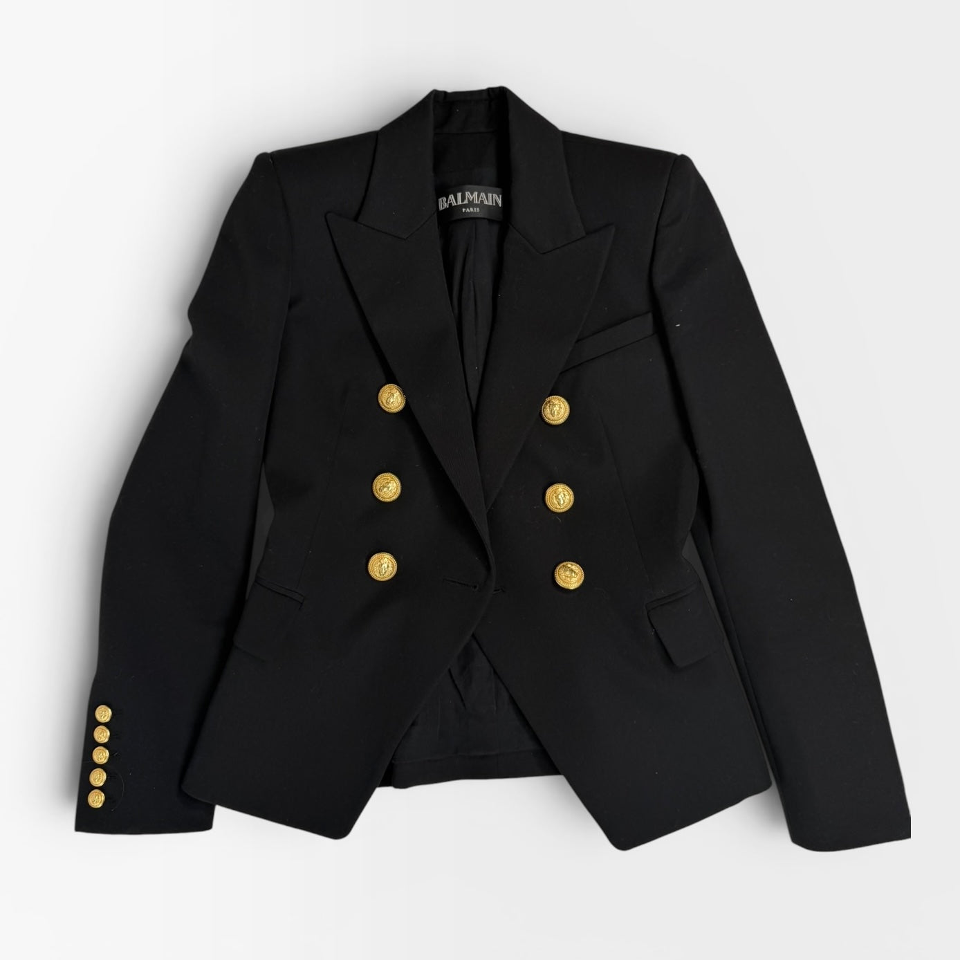 Balmain Black Blazer (Size36/UK8)