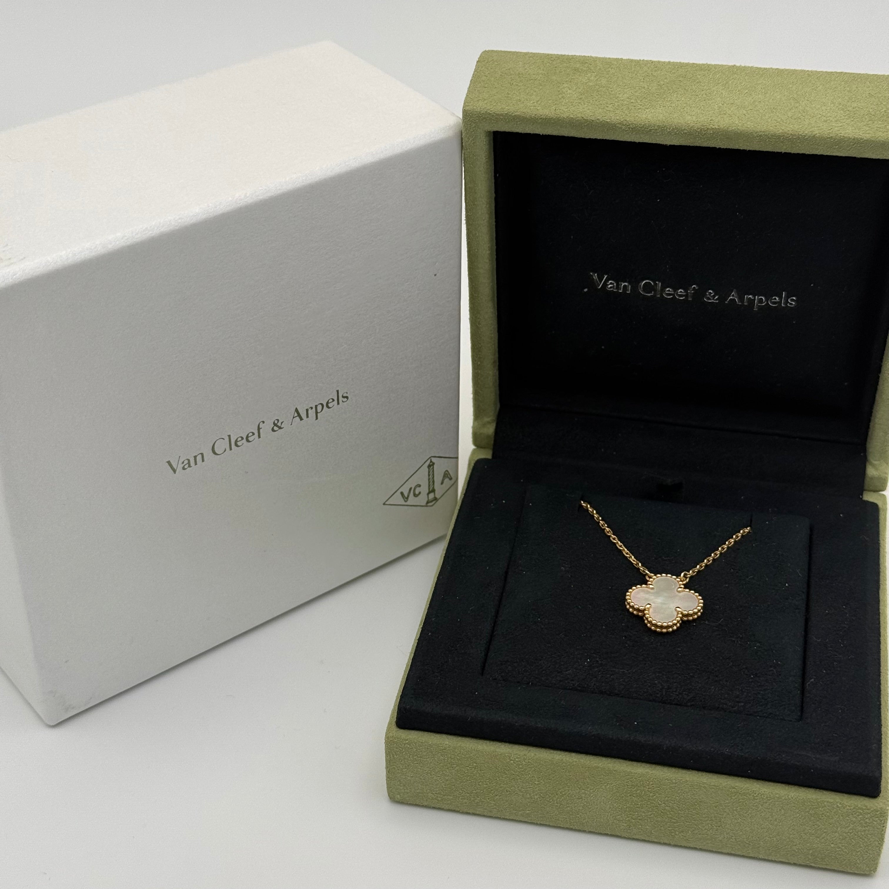 Van Cleef & Arpels Vintage Alhambra Gold & Mother-Of-Pearl Necklace