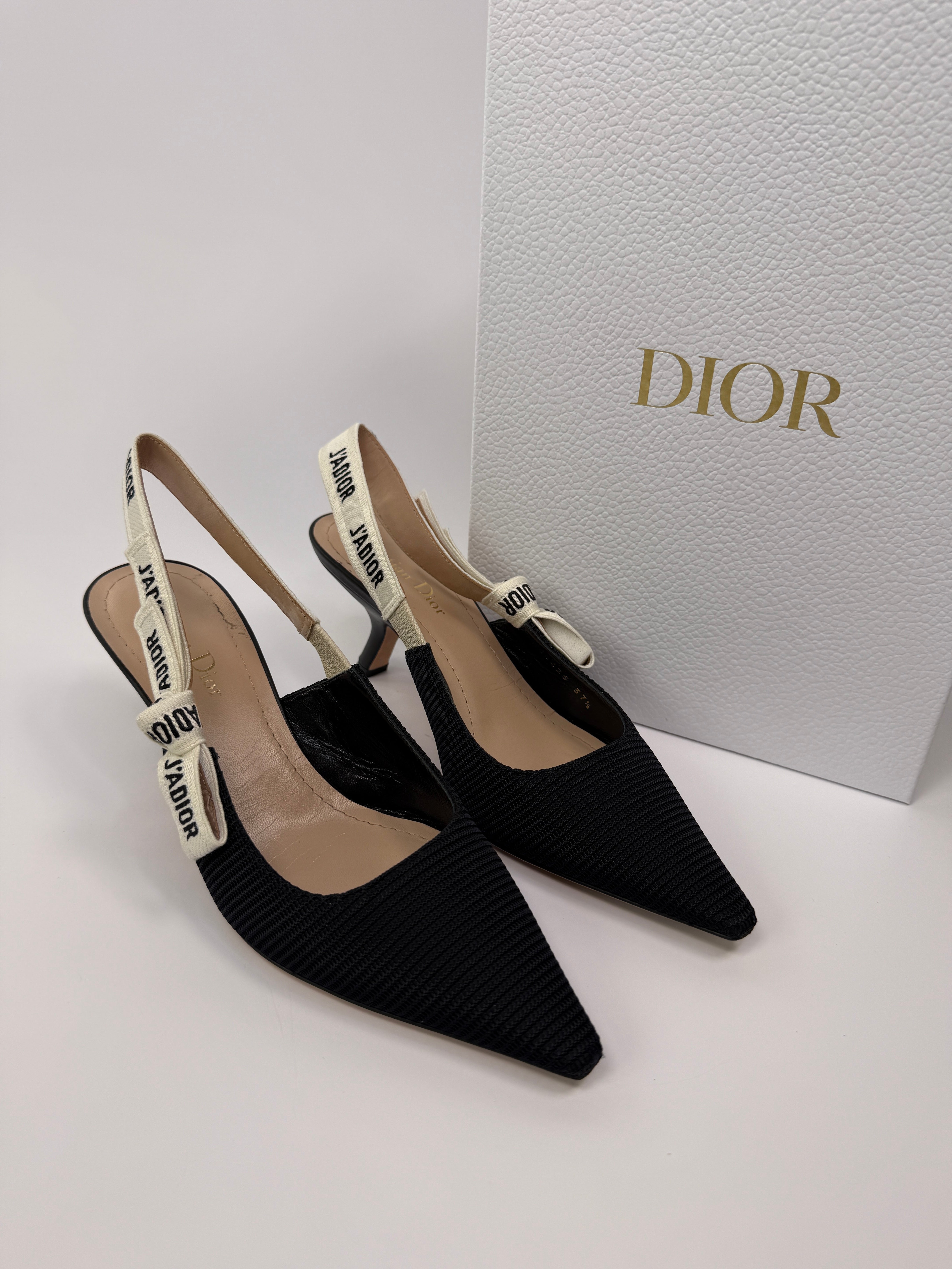 Christian Dior J'Adior Slingback Pumps (Size 37.5/UK4.5)