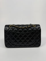 Chanel Small Classic Double Flap In Black Caviar Leather With GHW