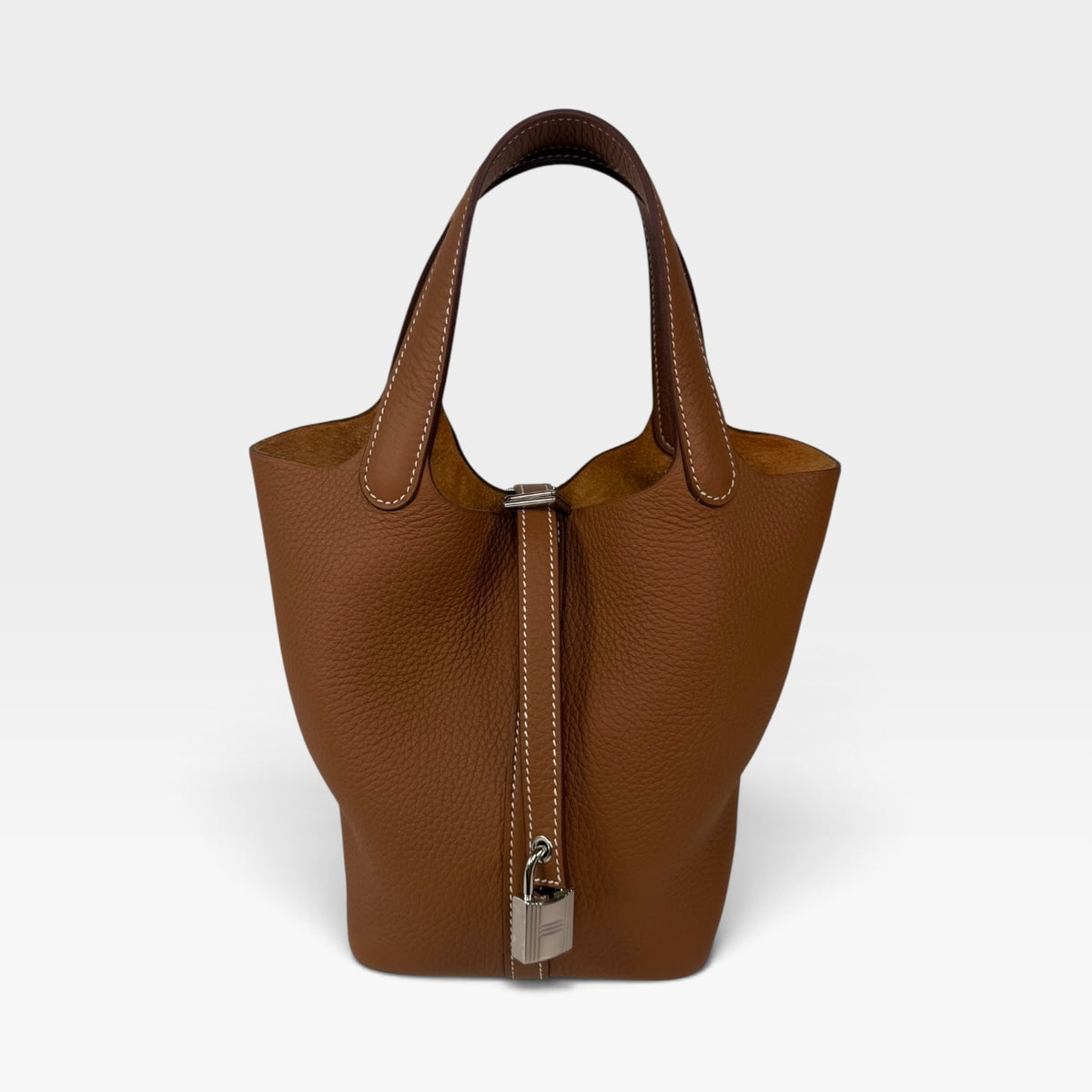 Hermès Picotin 18 In Gold Clemence Leather With Palladium Hardware