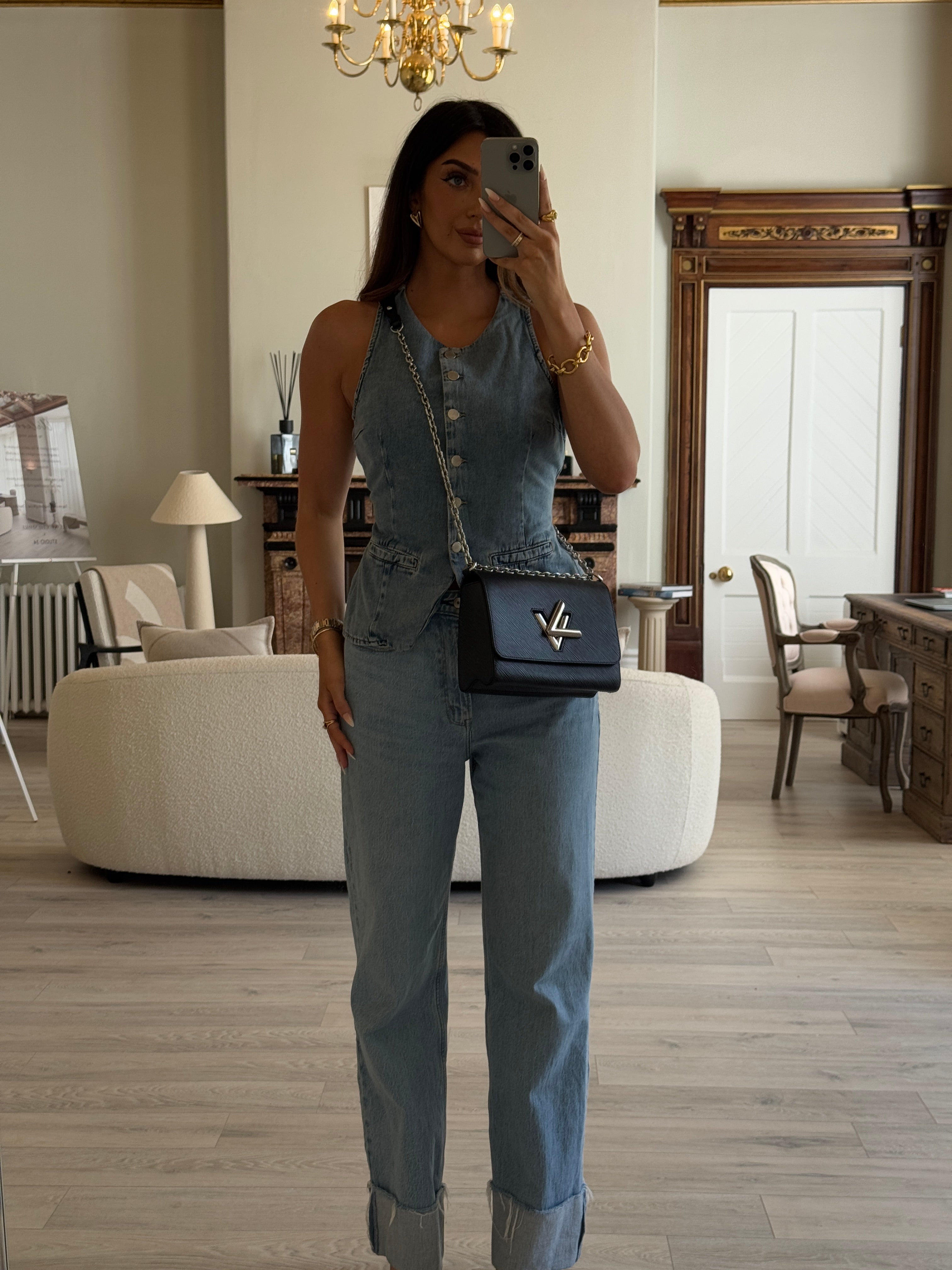 Louis Vuitton Black Epi Leather Twist MM Shoulder Bag