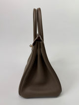 Hermès Birkin 30 In Etoupe Togo Leather With GHW