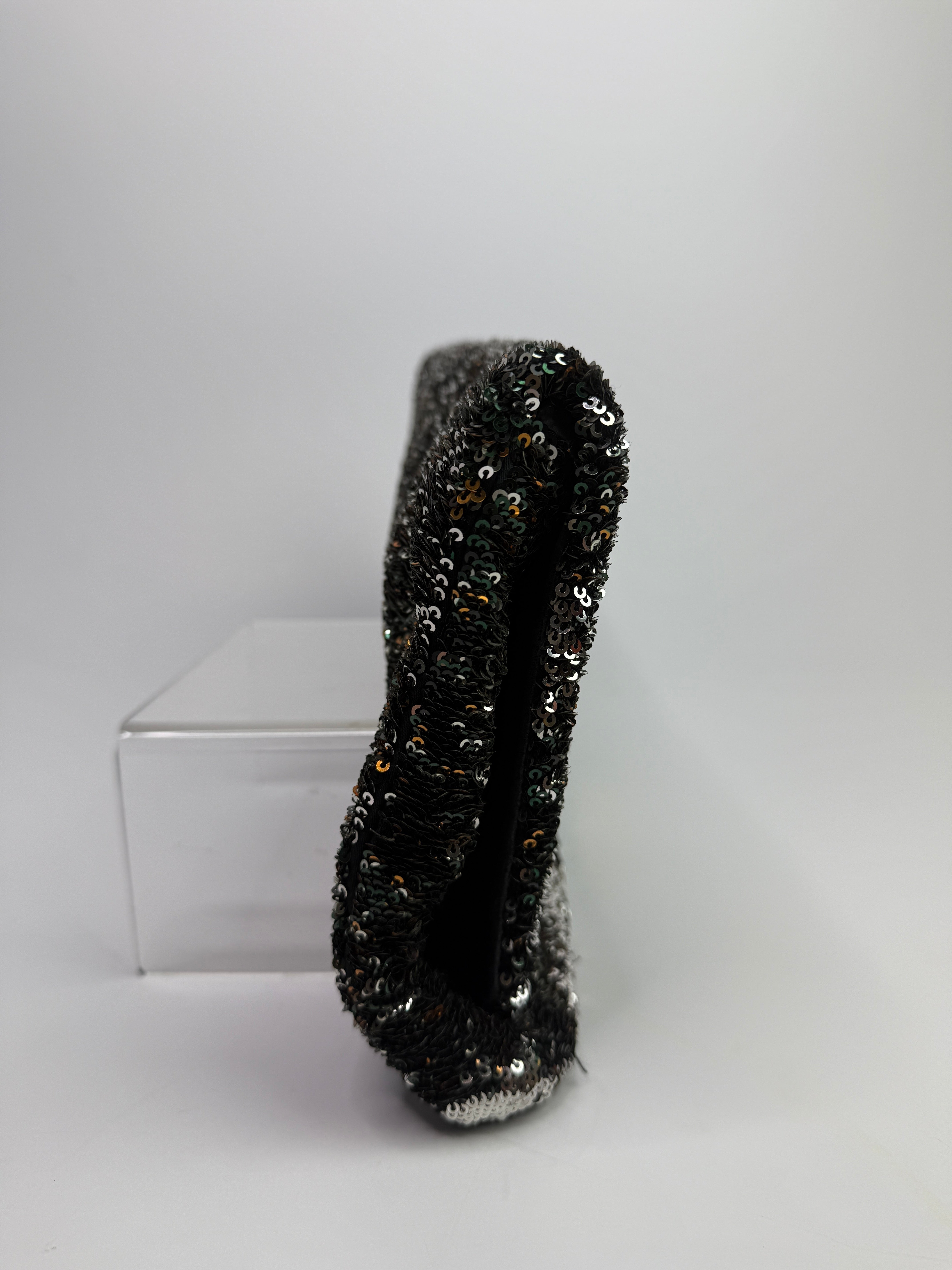 Miu Miu Green Sequin Clutch