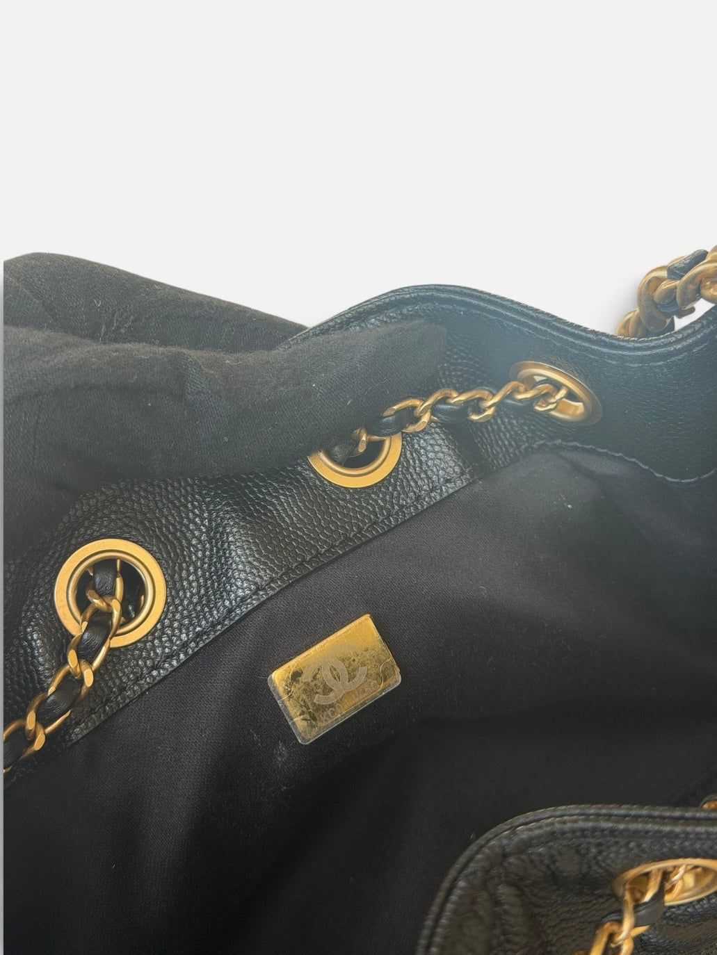 *Luxe Top Pick* Chanel 25 Micro In Black Caviar Leather With Aged Gold Hardware