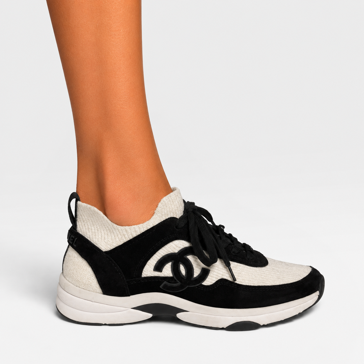 Chanel CC Knit Sneakers (Size 39/UK6)