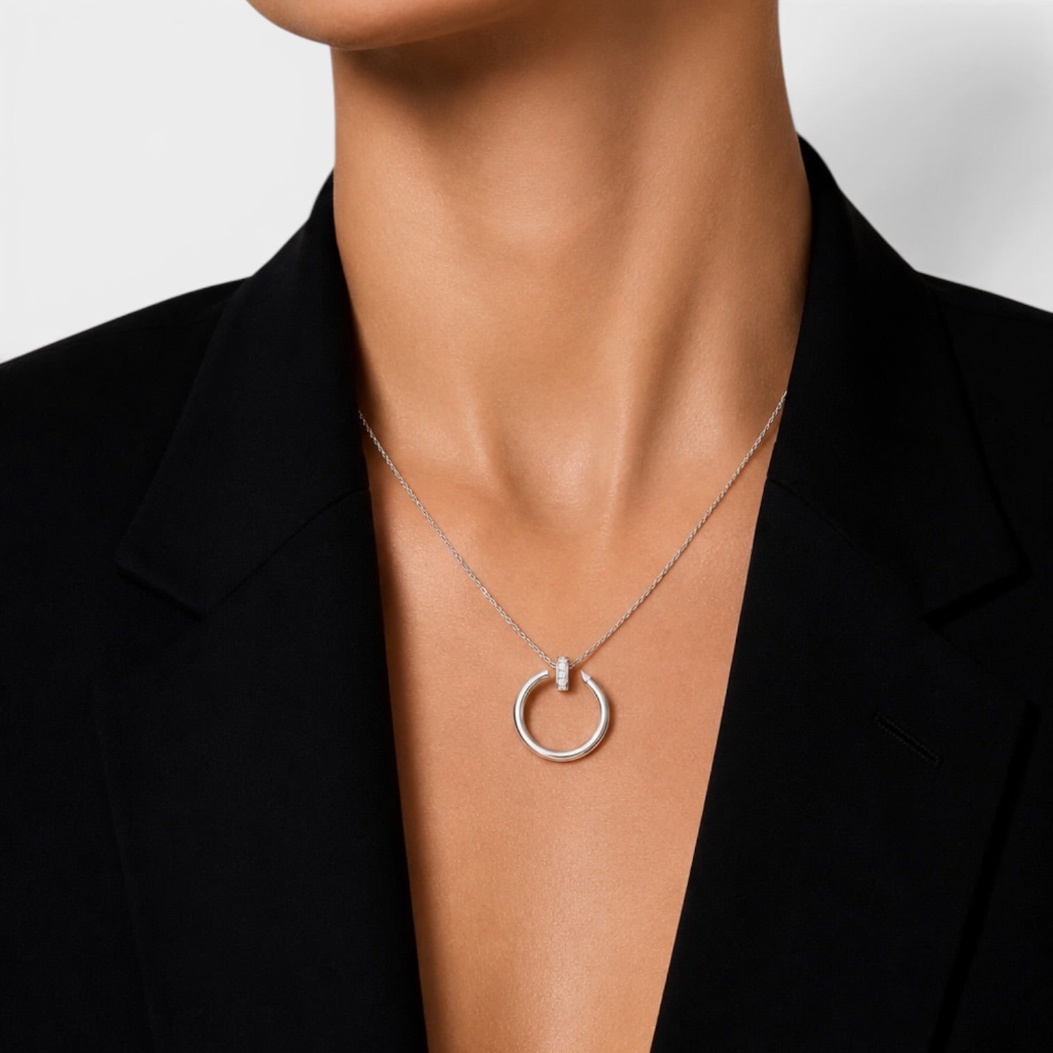 Cartier Juste Un Clou Pendant Diamonds White Gold