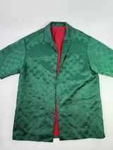 Gucci GG Canvas Nylon Bowling Shirt 'Green' (Size 54)