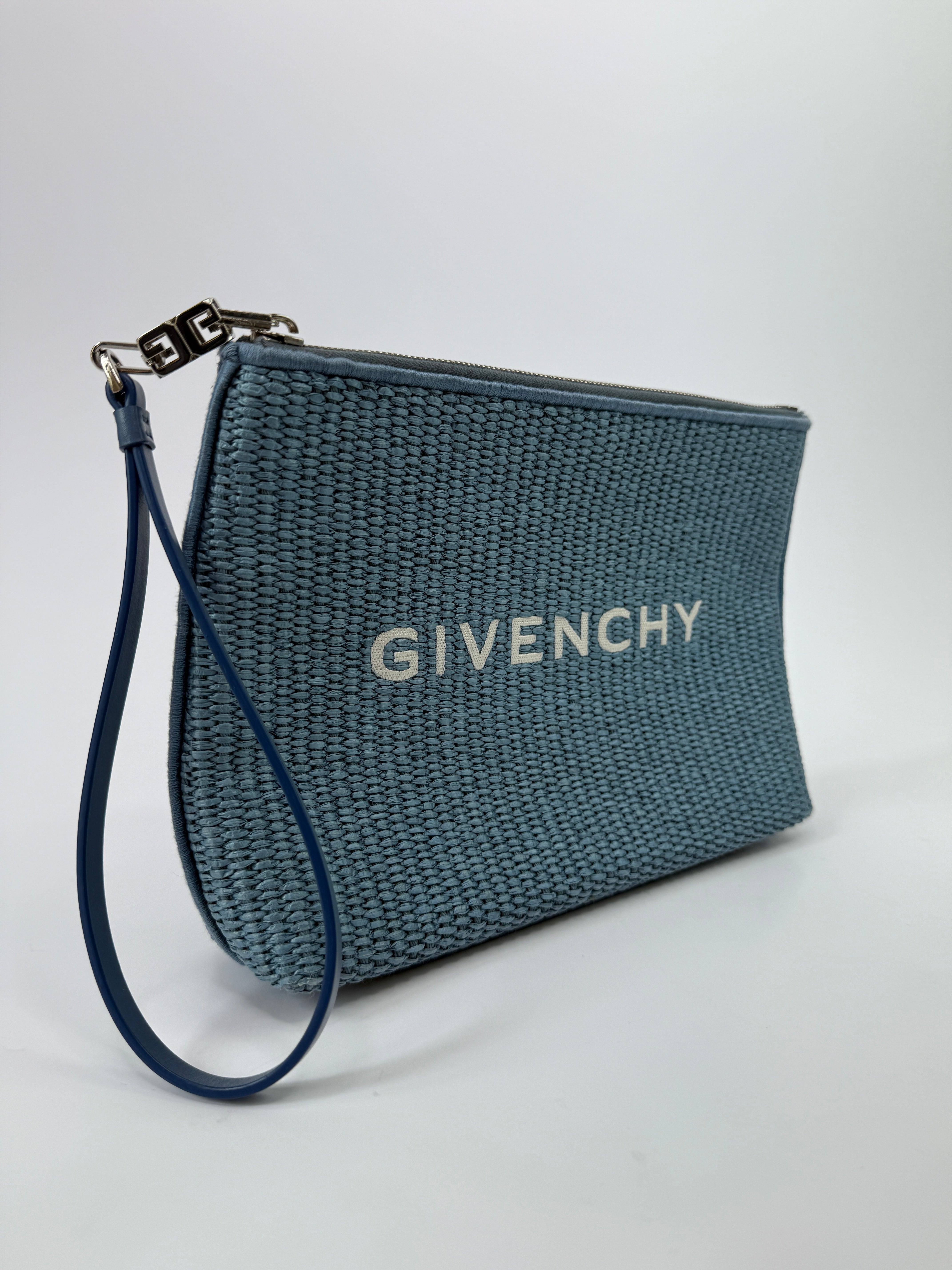 Givenchy Medium Logo Denim Pouch