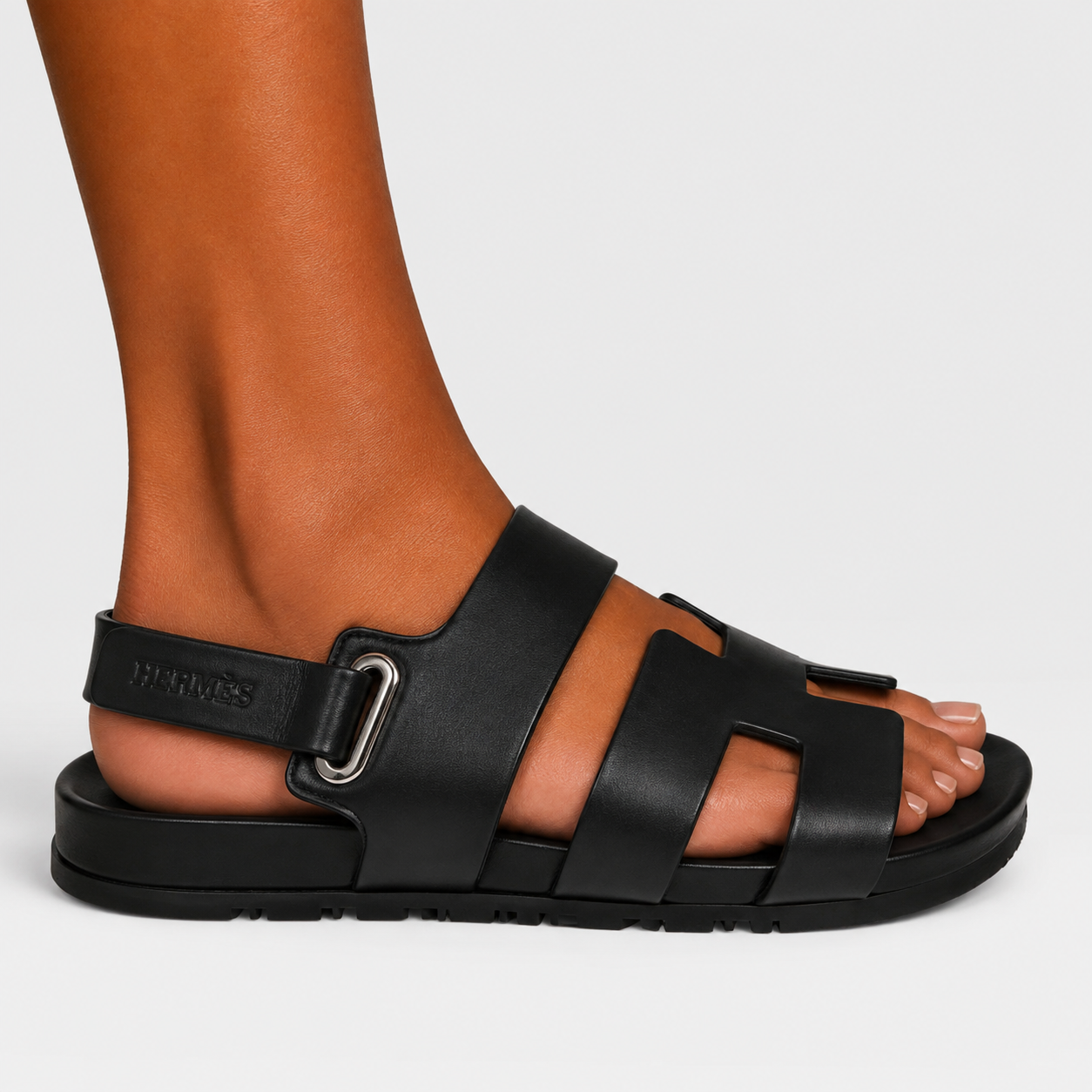 Hermès Genius Sandals In Black (Size 37/UK4)