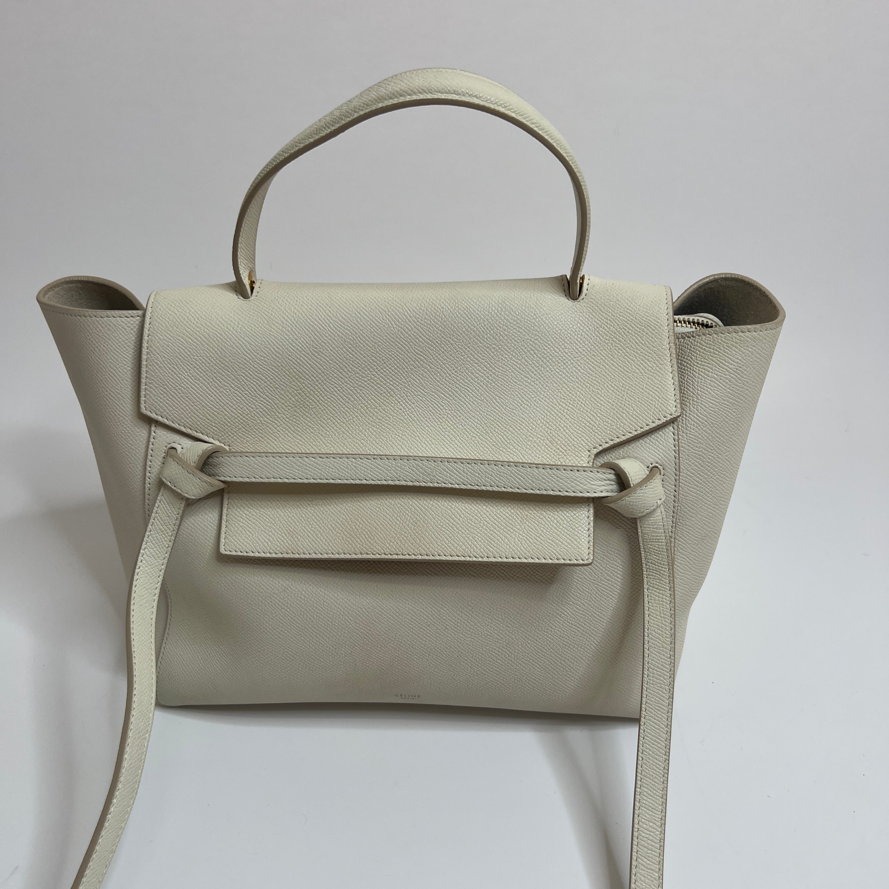 Celine belt bag shop white