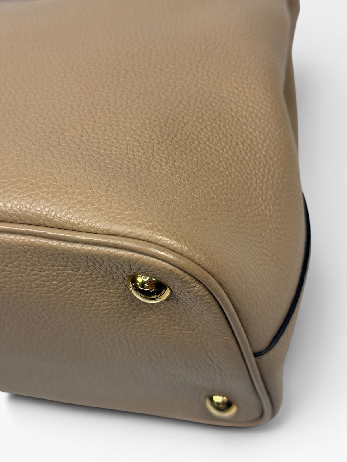 Prada Double Medium Tote In Blush Saffiano Leather With Gold Hardware. 100% authentic and pre loved in excellent condition.