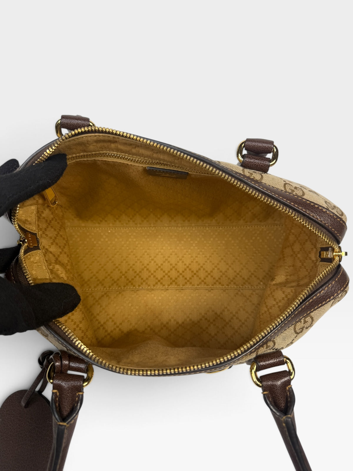 Gucci Horsebit Shoulder Bag In Beige Canvas With Gold Hardware. 100% authentic and pre loved in excellent condition.