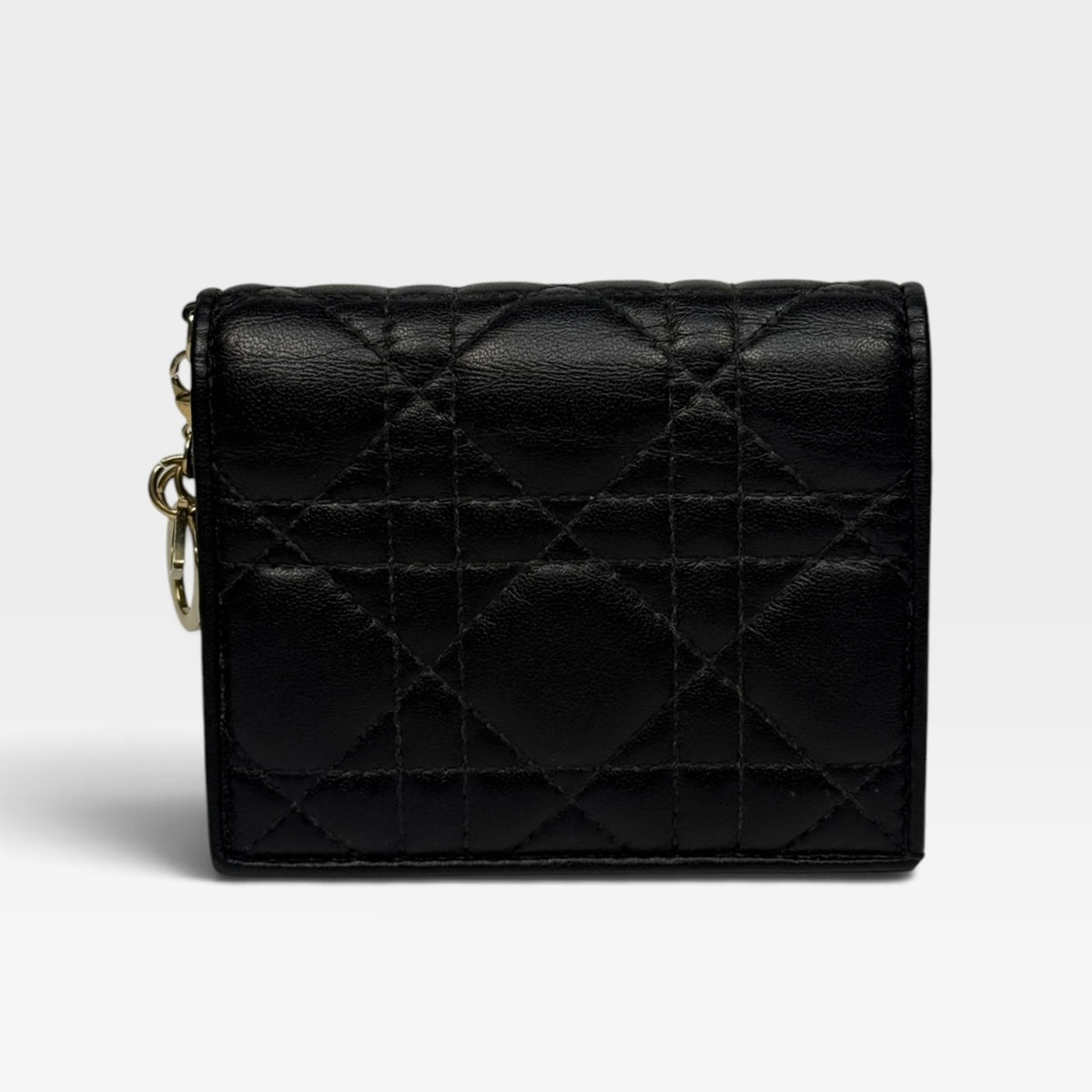 Christian Dior Mini Lady Gardenia Wallet. 100% authentic and pre loved in excellent condition.