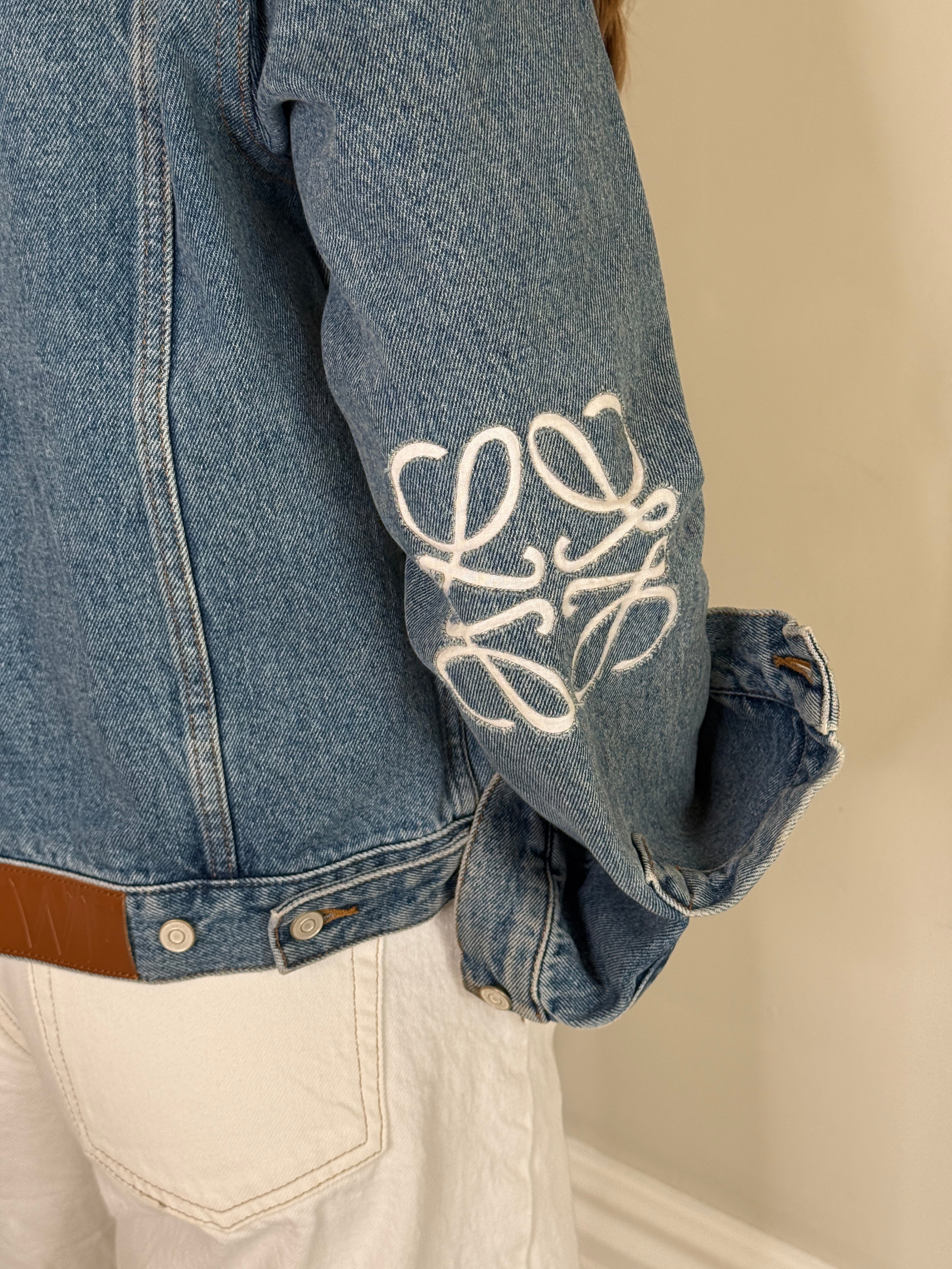 Loewe Anagram Denim Jacket  (Size 38/UK10) In excellent condition. 100% Authenticity Guarantee 