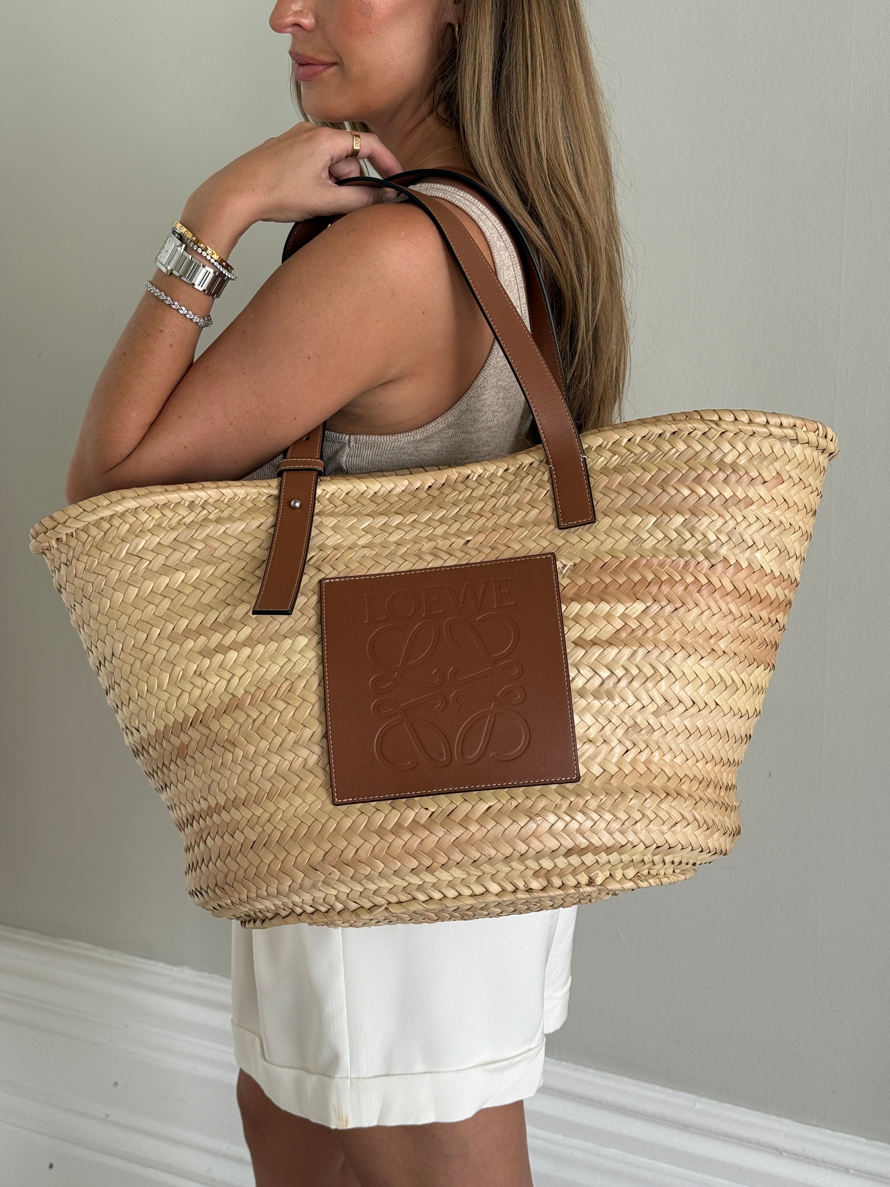 Loewe Large Raffia Bag