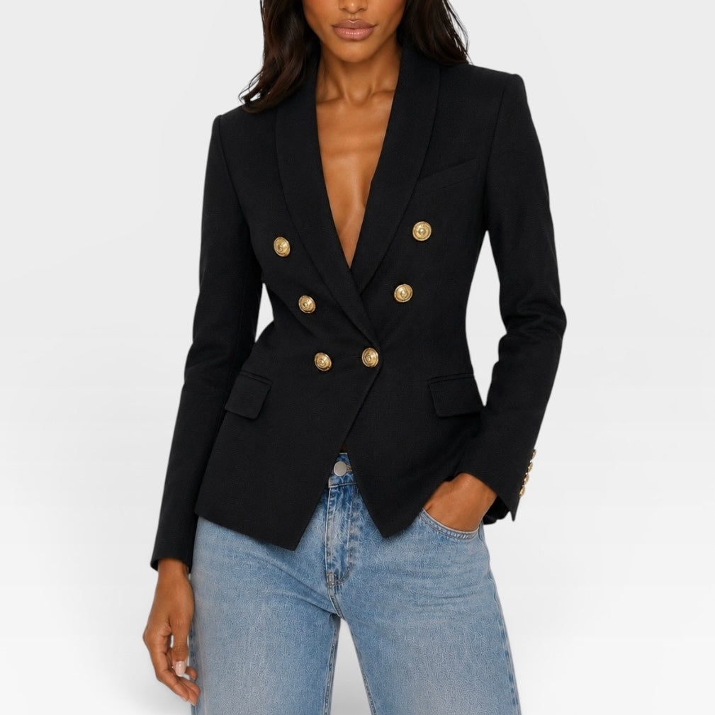 Balmain Black Blazer (Size34/UK6)