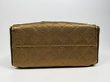 Chanel 25 Small In Metallic Bronze Caviar Leather With GHW
