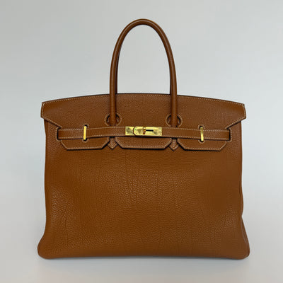 Hermès Birkin 35 In Gold Togo Leather With GHW