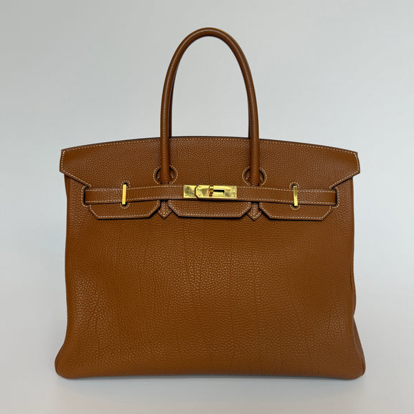 Hermès Birkin 35 In Gold Togo Leather With GHW