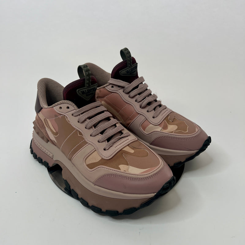 Valentino Pink Rockstud Trainers (Size 38.5/UK 5.5)