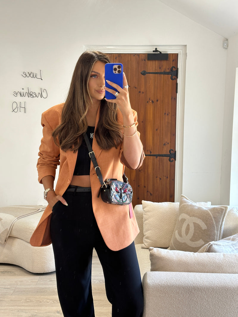 Valentino Garavani Black Rockstud Butterfly Crossbody