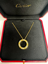 Cartier Love 18ct Yellow-Gold and 0.34ct Diamond Necklace