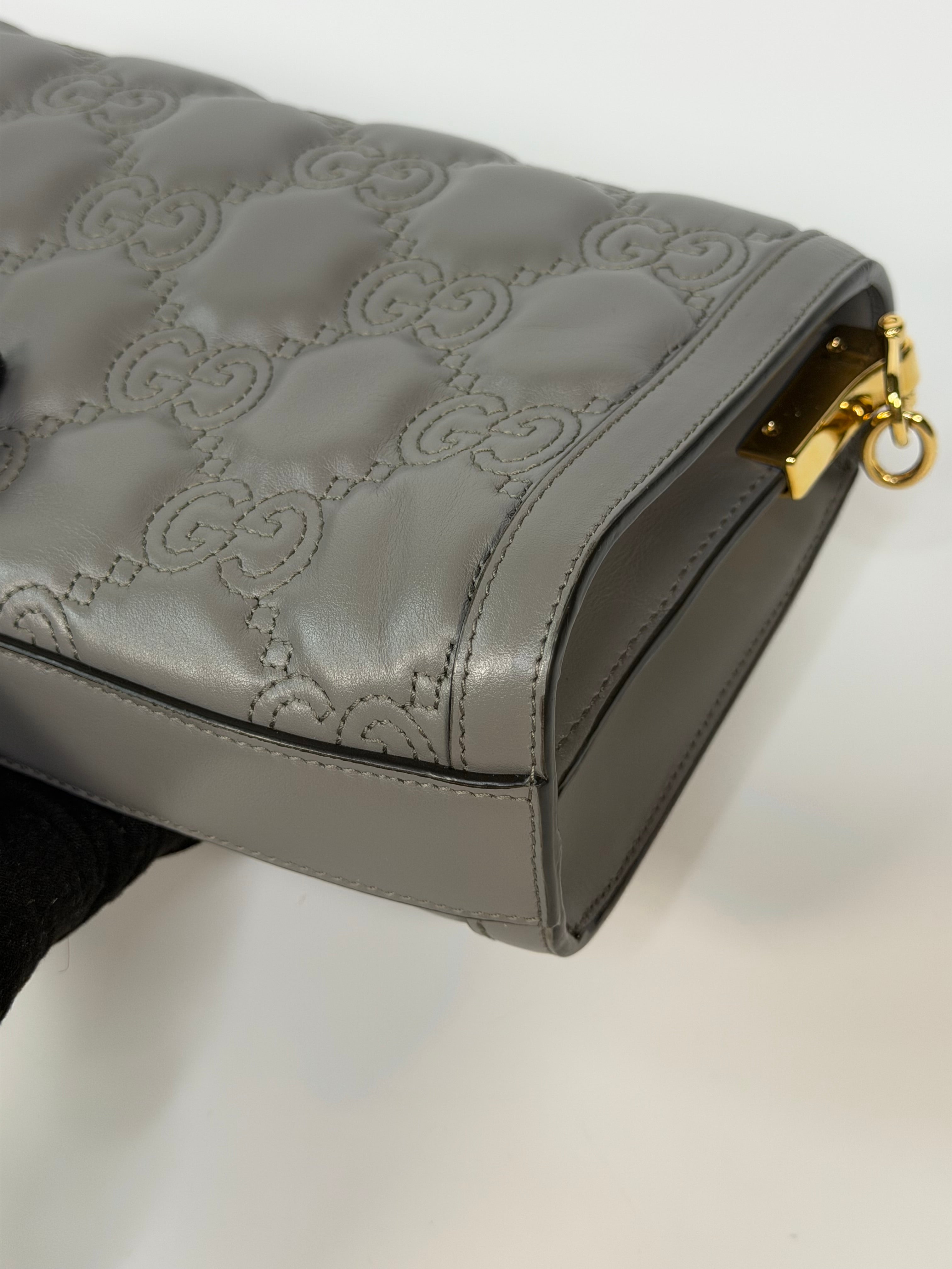 Gucci GG Matelassé Embossed Shoulder Bag. Authentic and preloved in excellent condition.
