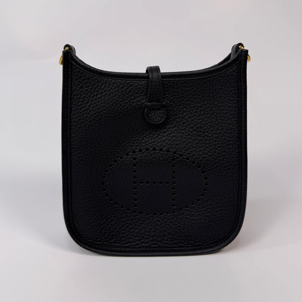 Hermès Evelyne TPM Black Clemence GHW