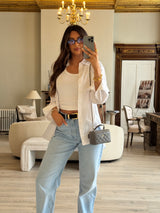 Chanel Vanity Rectangular with Top Handle Grey Lambskin GHW