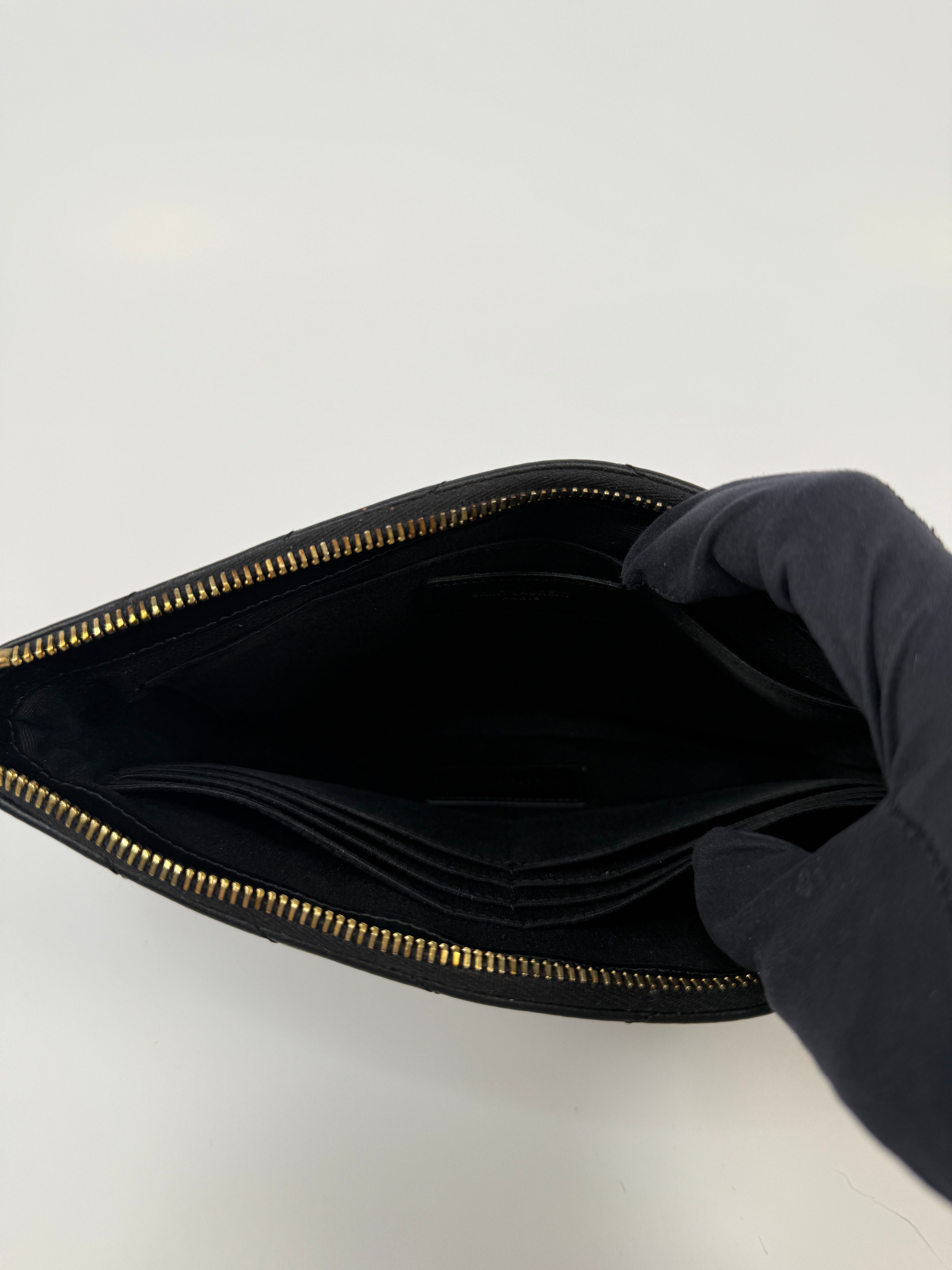 Saint Laurent Cassandre Matelassé Leather Pouch