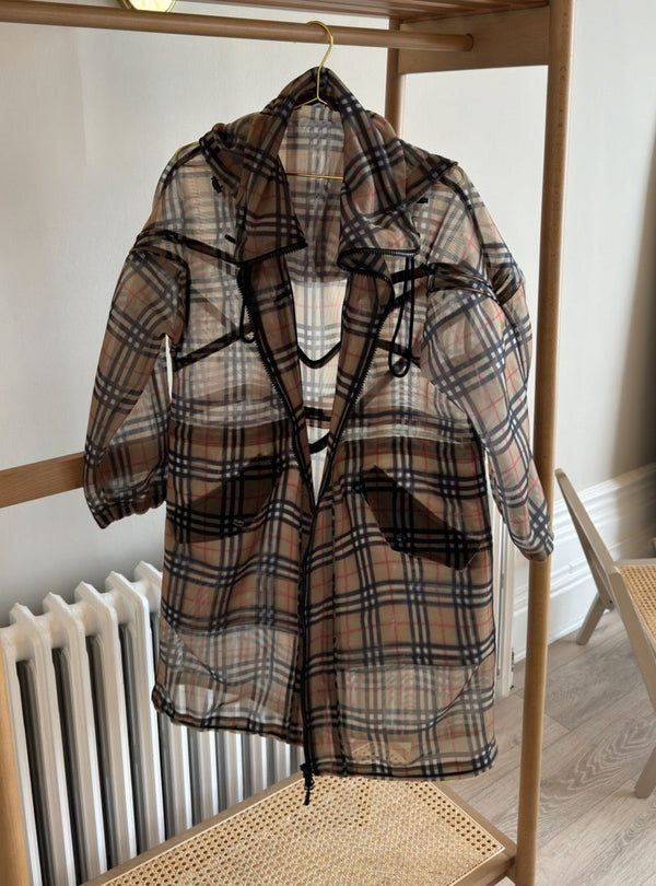 burberry mesh trench jacket size uk