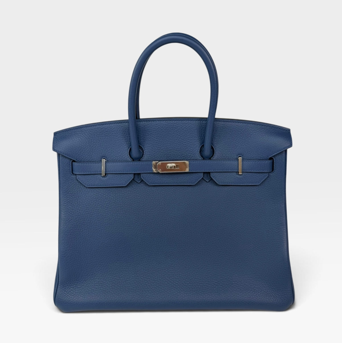 Hermès Birkin 35 In Bleu Agate Togo Leather With Palladium Hardware