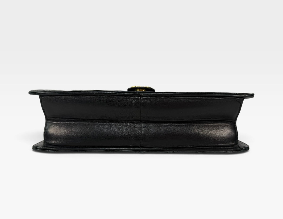 Chanel Vintage Flap Bag In Lambskin With 24kt Gold Hardware 100% authentic and preloved in excellent condition