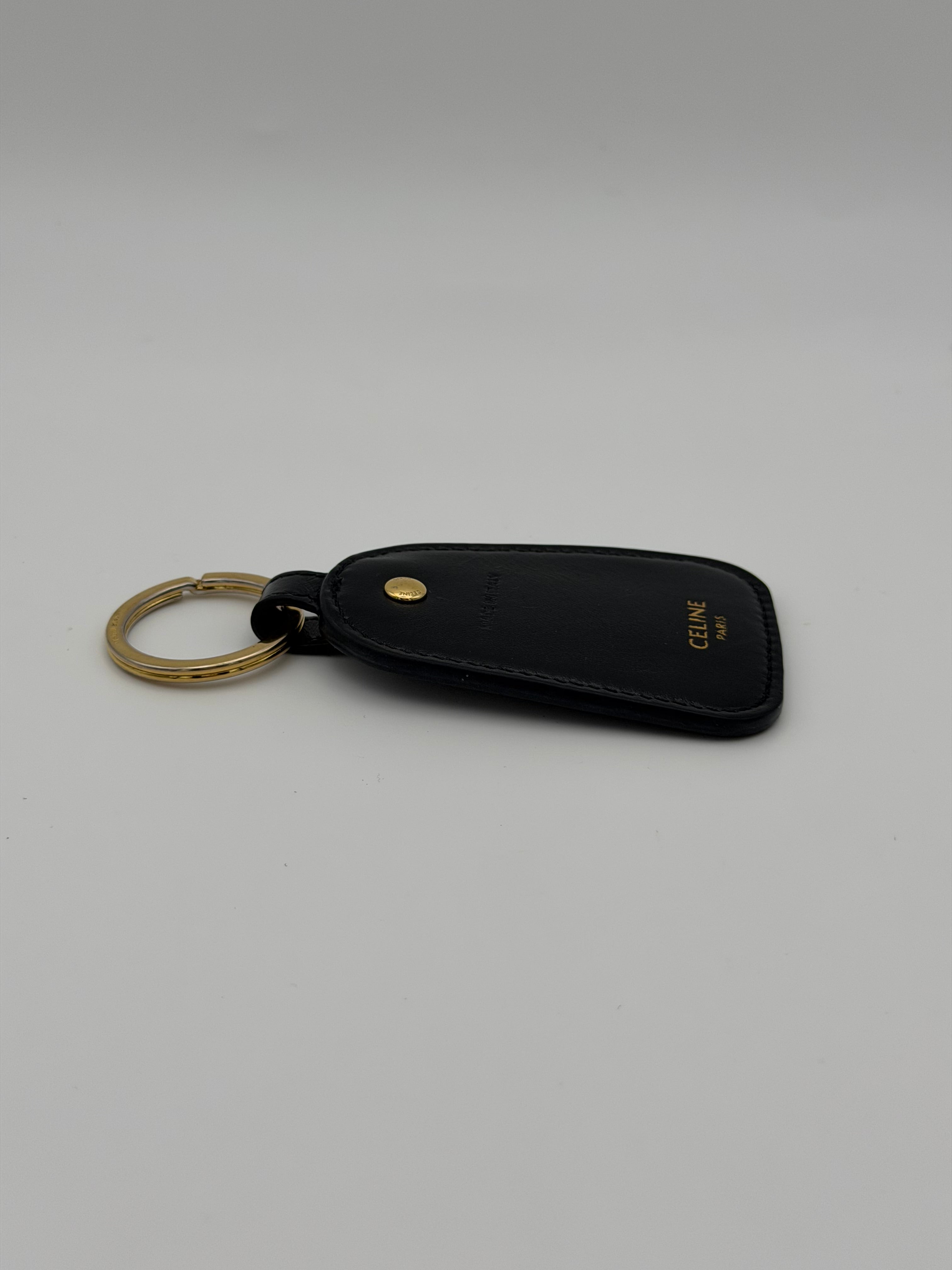 Celine Key Holder In Triomphe Canvas With Gold Hardware. Authentic and preloved in excellent condition