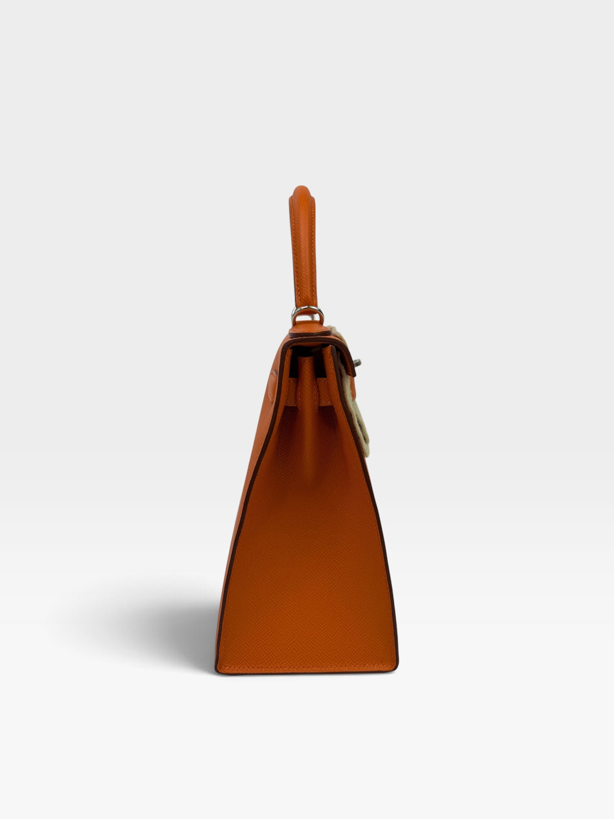 Hermès Kelly 28 In Orange Epsom Leather With PHW