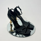 Saint Laurent Black Opyum Sandals (Size 37.5 /UK 4.5 )